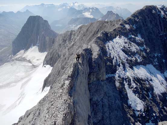 Continuing down French Guillotine. Photo by Doug