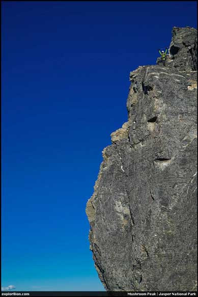 Me posing on the edge. Photo by Vern