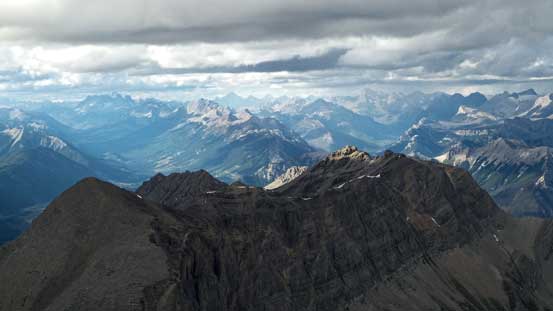 Looking north over the summit of Mt. Folk