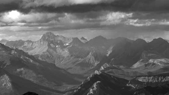 The unusual view of Mt. Joffre