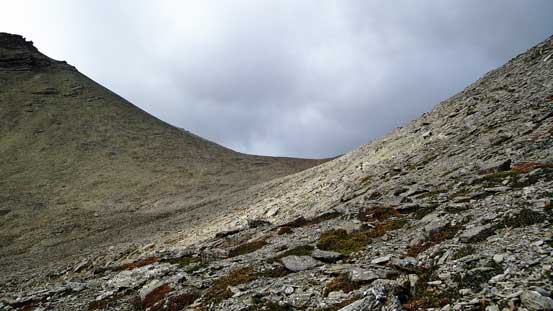 Ahead is the col, we didn't go all the way to there