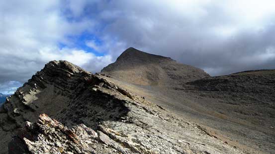 We gained the left hand side ridge