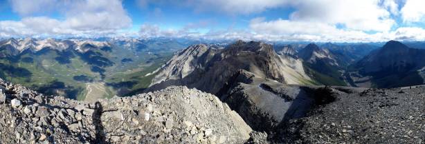 Another panorama from the summit. Click to view large size.