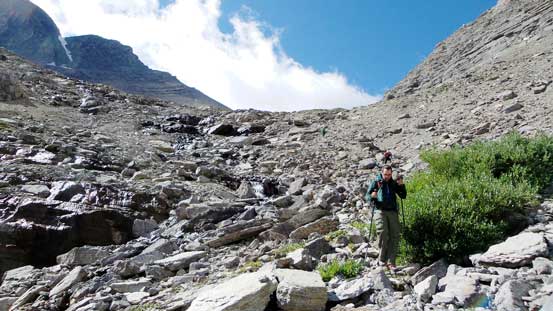 Descending the typical terrain