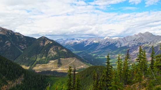 Looking back from the ridge