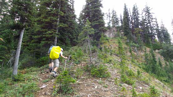 Typical ascending on the ridge