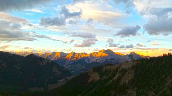 The rain passed by so we were treated with gorgeous evening glow