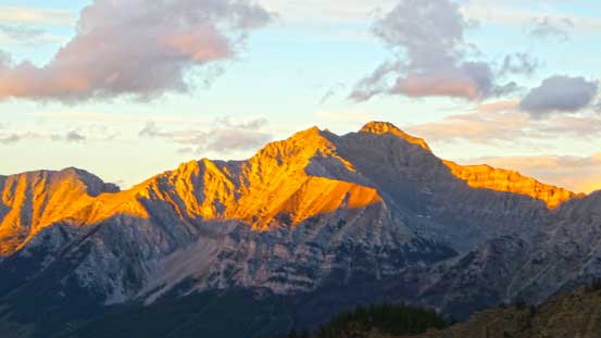 Mt. Peck at evening glow