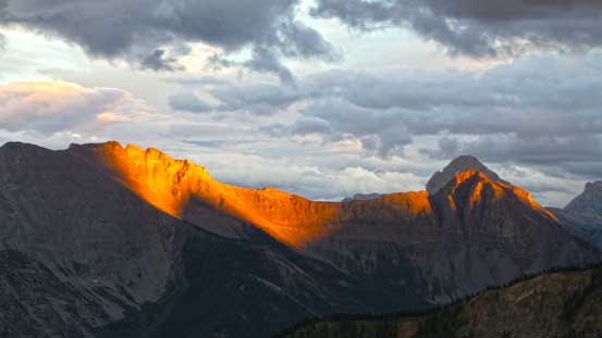 Evening glow and Mt. Washburn