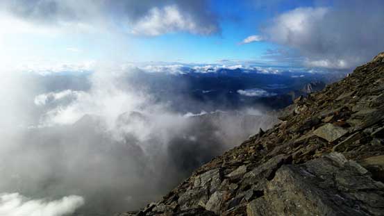 The clouds gave us a break and I quickly snapped a few shots