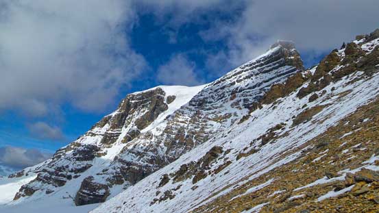 The south face of Mt. Woolley came into view