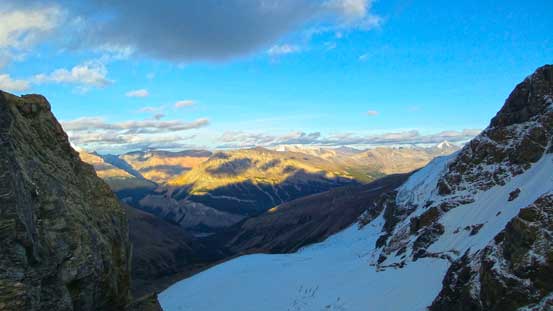 Back to Woolley Shoulder, looking towards the front range