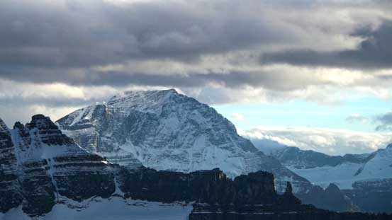 Mt. King Edward finally free of clouds