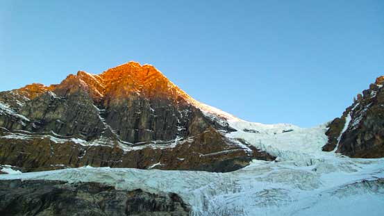 Mt. Woolley at alpenglow.