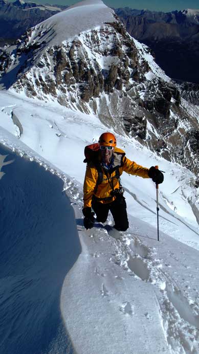 Vern finishing the exposed bit