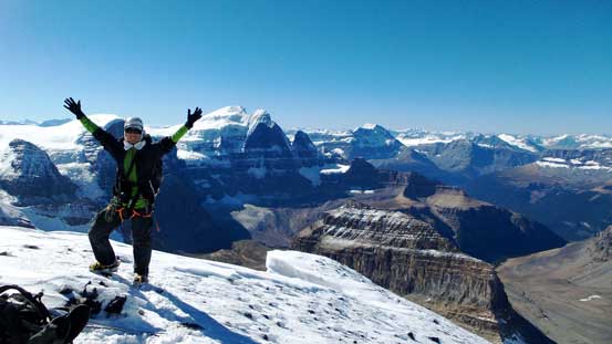 Me on the summit of Mt. Woolley, my 16th 11,000er!