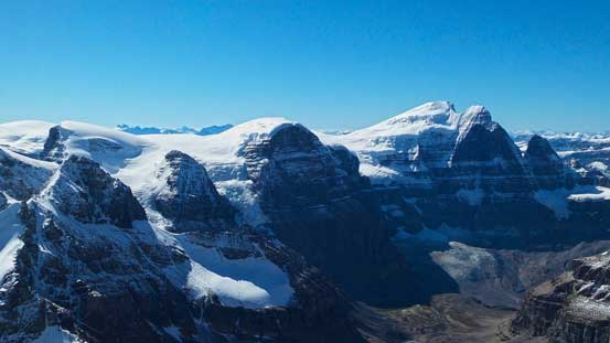 Part of the "Black Hole" - impressive walls including the North Face of Twins Tower