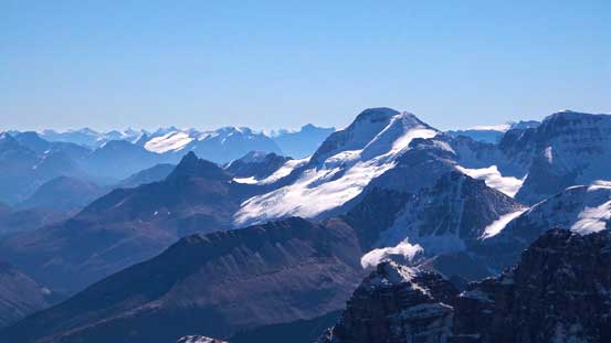 Mt. Athabasca. We got probably the best alpenglow view from its ascent.