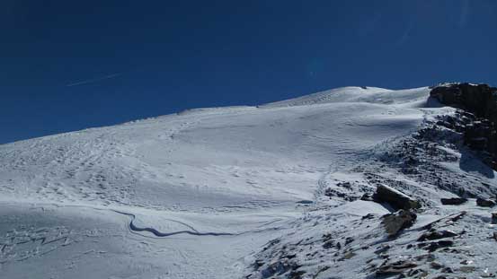 Looking back up Woolley's north slopes