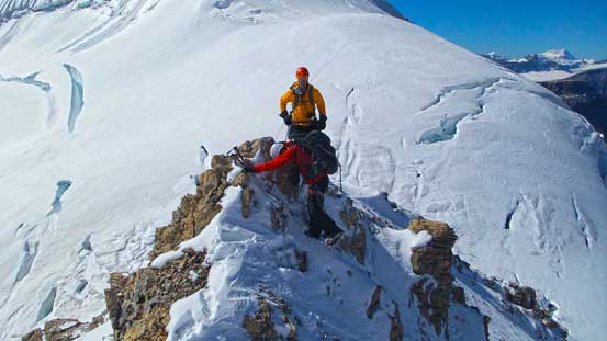 A short section requiring brief scramlbing