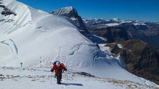 We were slowly gaining elevation