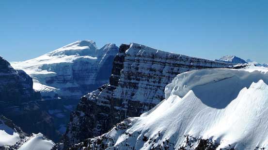 North Twin and Twins Tower, with Mt. Woolley in front