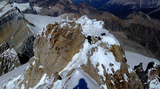 Ben starting the climb
