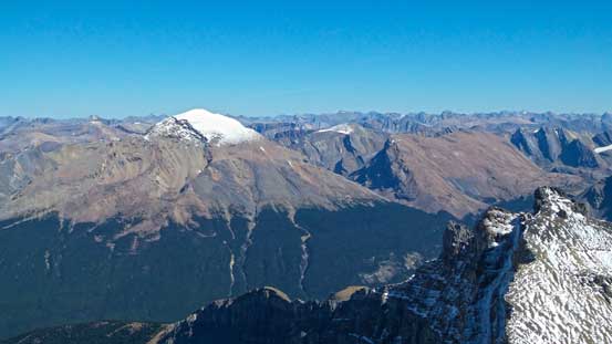 Sunwapta Peak is almost 11,000 feet. Glad it wasn't... (Too easy to qualify a member in this club). 