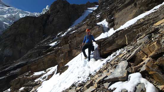 There was still some snow on route