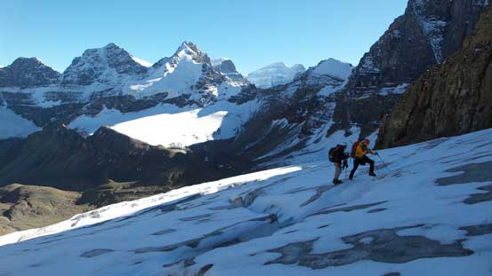 Vern crossing a wider crack...