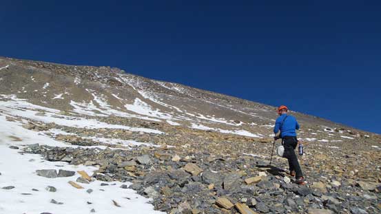 Vern and the scree slog...