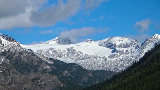 Looking deeply up the valley towards our objective - at about 20 km away...
