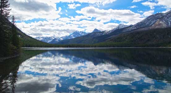 Partway across, this is looking back.