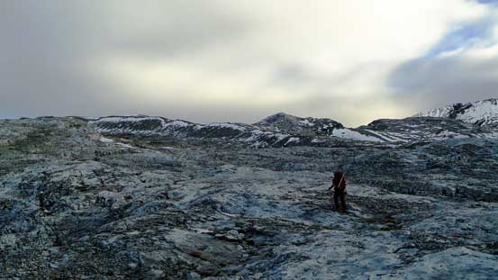Hiking up the karst type of terrain. Typical, typical.