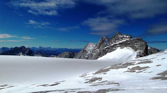 The glacier and Mt. Lancaster.