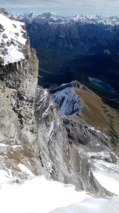 The other (east) side was a shear drop off