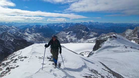 Eric approaching the summit of Mt. Abruzzi
