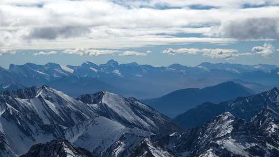 Way in the distance is Tornado Mountain. Eric kept talking about how great that peak was.