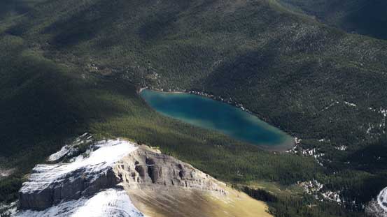 A nice-looking lake to the east