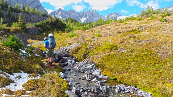 We finally found running water again. Fill up the water bottle!