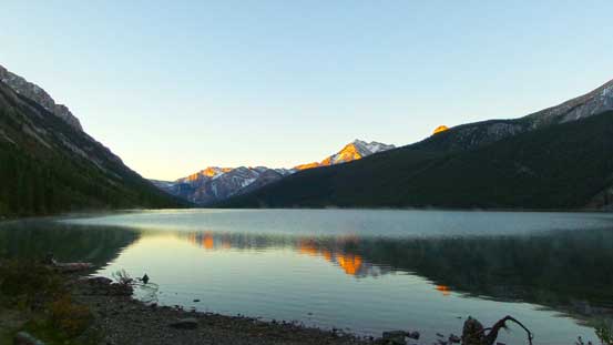 Alpenglow in the morning