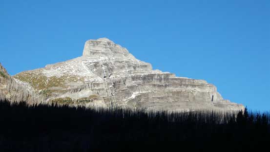 A cool looking peak looking west. I don't think it's O'Neil Peak, but somewhere in that area.
