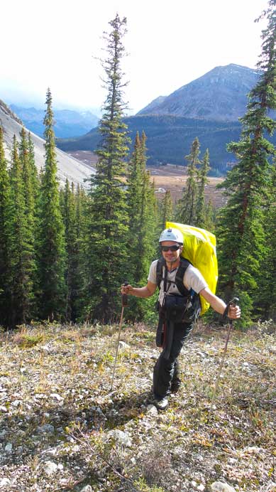 The bushwhacking up this forecasted slope was near non-existent! 