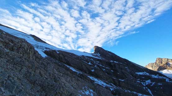 There're 10 pinnacles like this preventing the direct ascent via the west ridge. 