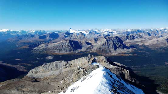 A view from the false summit.