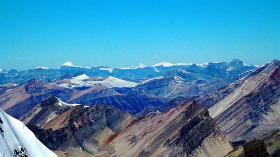 Way in the distance we could see Mt. Columbia and The Twins