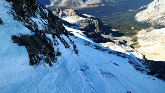 The snow ramp - as you can see we got the perfect condition. 
