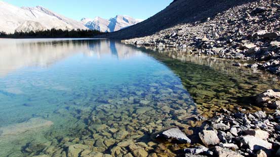 Crystal clear water in the lower Fish Lake