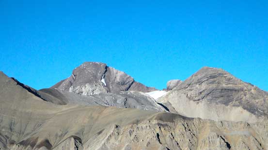 Across Pipestone Valley we could see "Three Brothers Mountain"