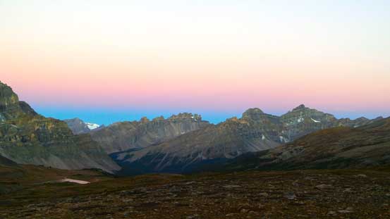 Started to see morning colours on the horizon